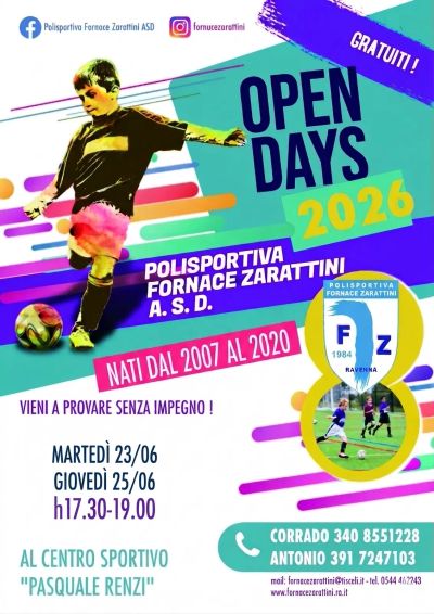 Open Day 2026: Vieni a provare con noi!